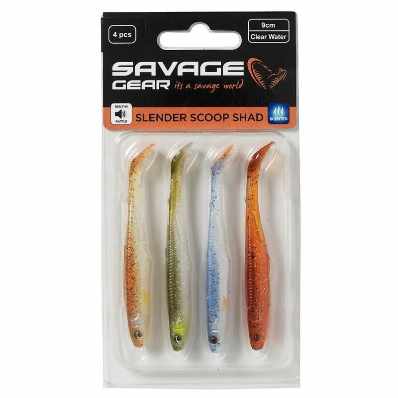 Savage Gear Slender Scoop Shad Clear Water Mix - Image 2